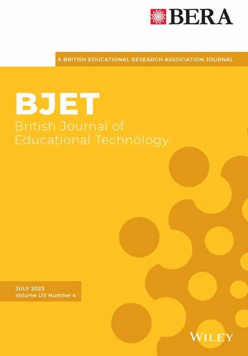 British Journal of Educational Technology, Volume54, Issue4  July 2023
