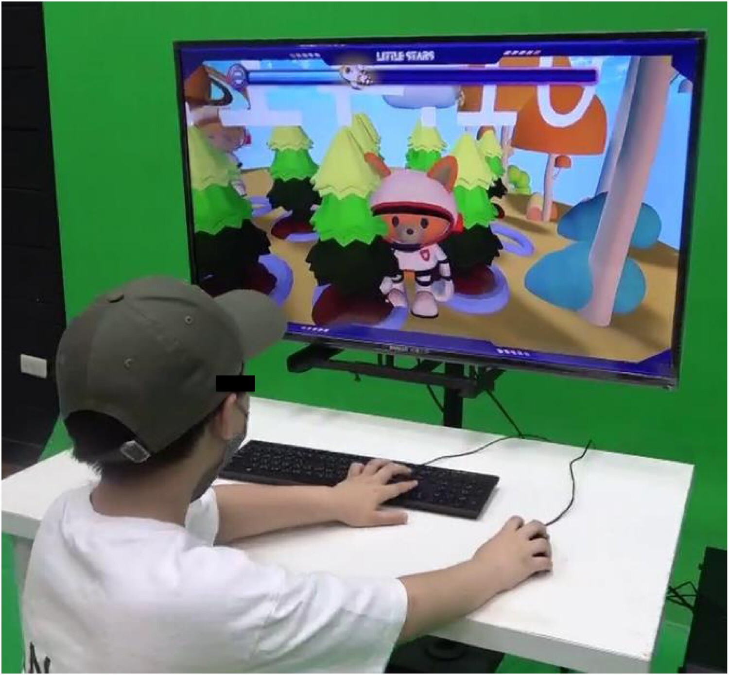 The PC player, as the little fox, observes and controls the character, fostering perspective-taking and empathy for children with autism.